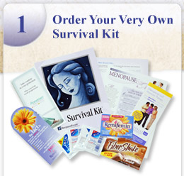 MenopauseRx Menopause Survival Kit, Full Size Product Samples, Coupons & Menopause Information